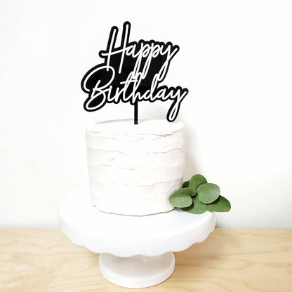 Birthday Cake Topper, Happy Birthday Cake Topper, Milestone Birthday, Anniversary Cake Topper, Birthday Cake ornament