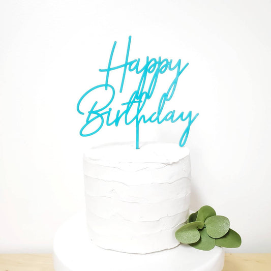 Birthday Cake Topper, Happy Birthday Cake Topper, Milestone Birthday, Anniversary Cake Topper, Birthday Cake ornament