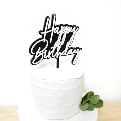 Birthday Cake Topper, Happy Birthday Cake Topper, Milestone Birthday, Anniversary Cake Topper, Birthday Cake ornament