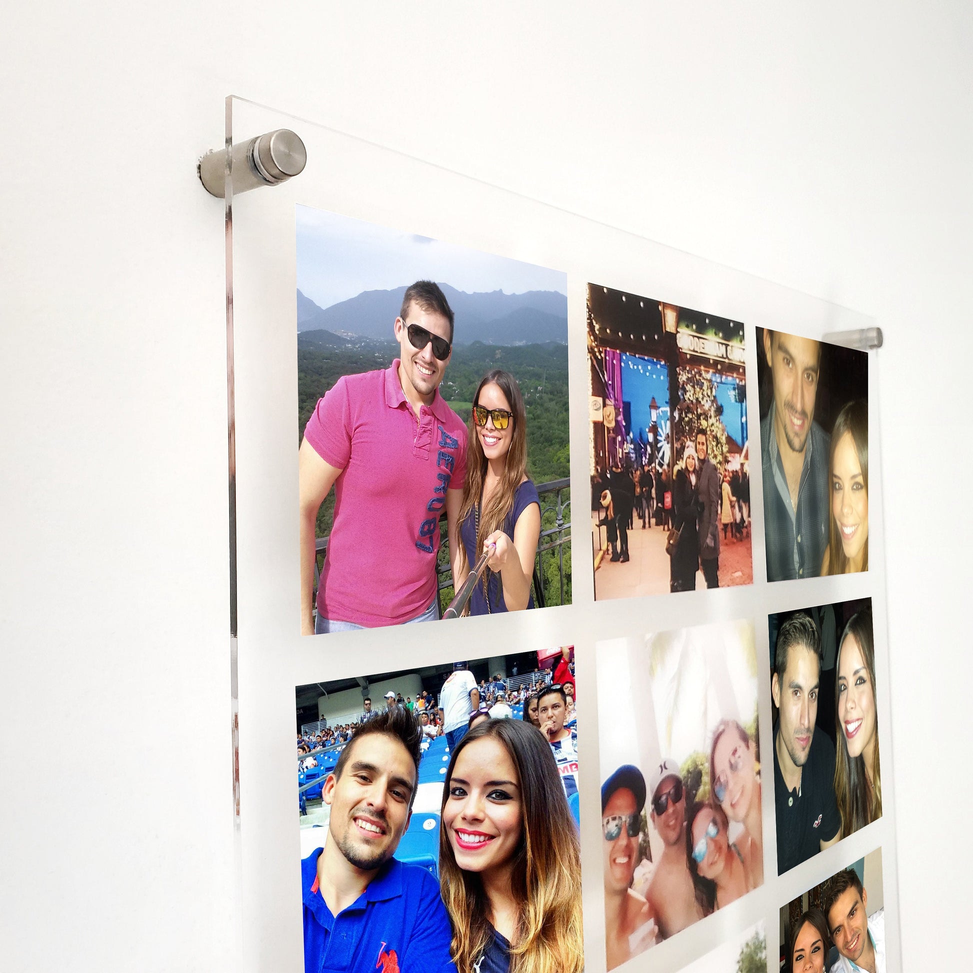 Custom Acrylic Photo Collage Print, Anniversary Gift