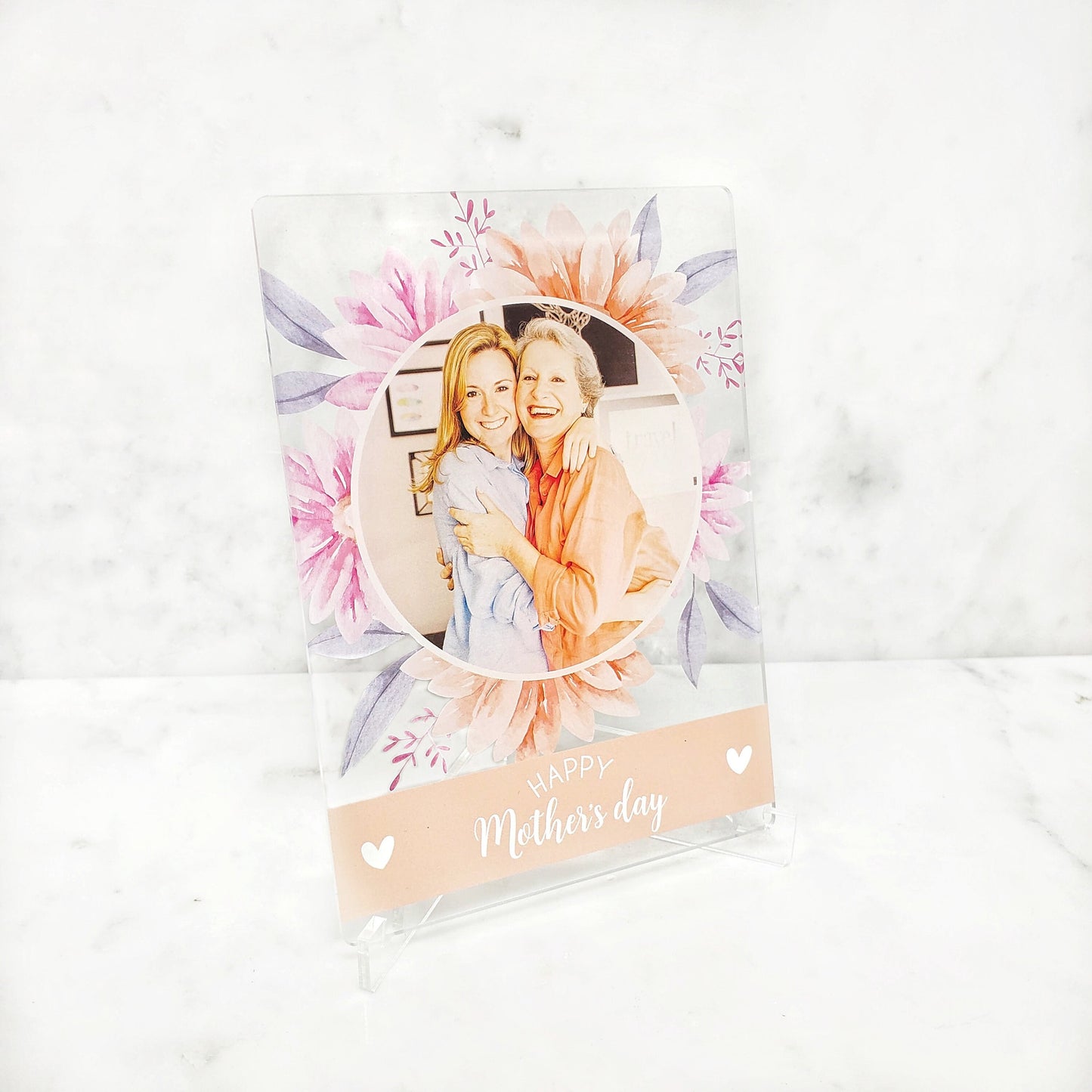 Personalized Photo Acrylic Plaque, Custom Mother's Day Gift