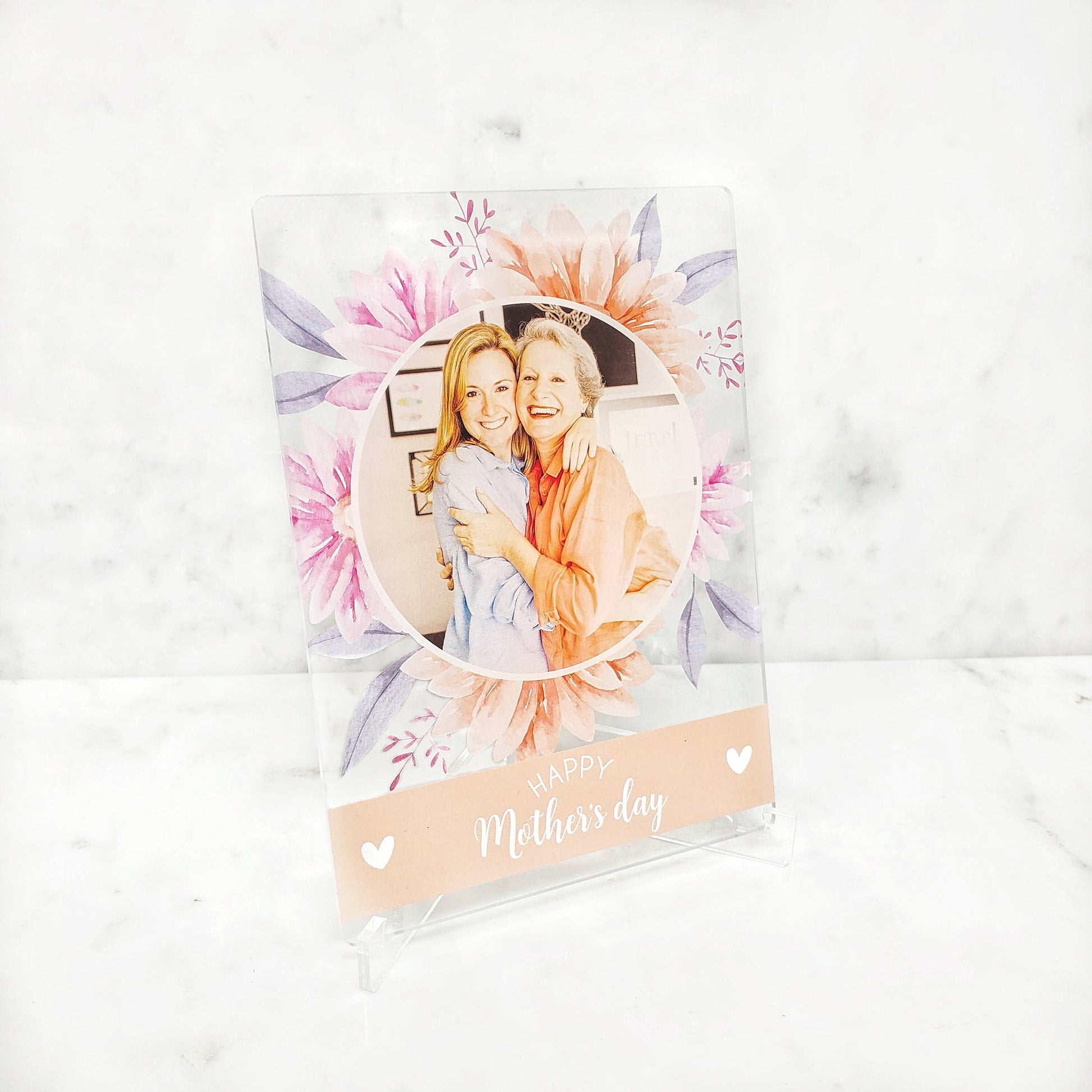 Personalized Photo Acrylic Plaque, Custom Mother's Day Gift