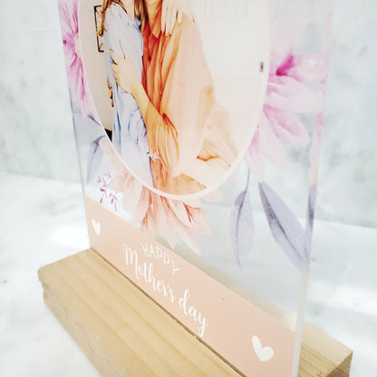 Personalized Photo Acrylic Plaque, Custom Mother's Day Gift