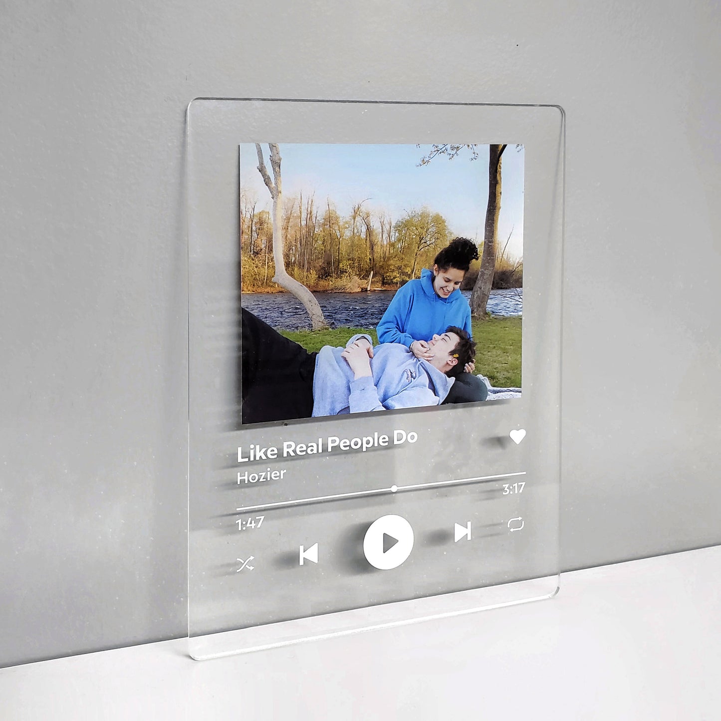 Custom Photo Music Plaque | Personalized Acrylic Song Print