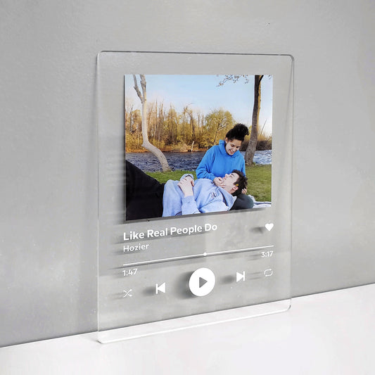 Custom Photo Music Plaque | Personalized Acrylic Song Print