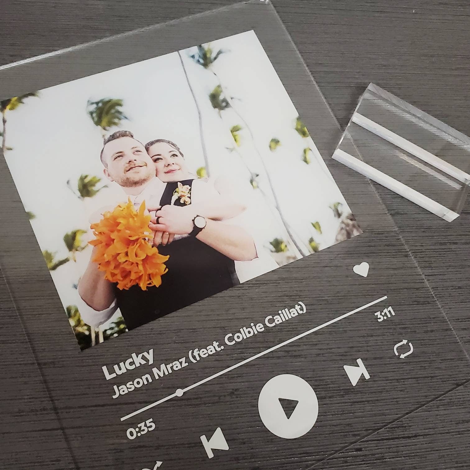 Personalized Music Photo Plaque | Acrylic Song Print