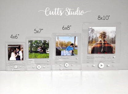 Personalized Music Photo Plaque | Acrylic Song Print