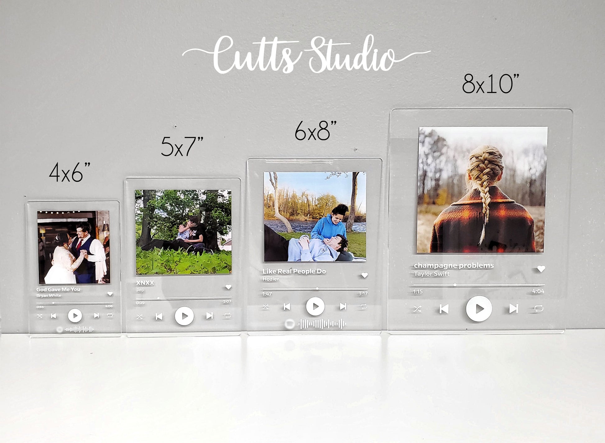 Custom Photo Music Plaque | Personalized Acrylic Song Print