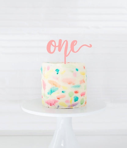 One Cake Topper, 1 year Cake Topper, Milestone Birthday, Anniversary Cake Topper, 1st Birthday Cake Topper, personalized cake topper