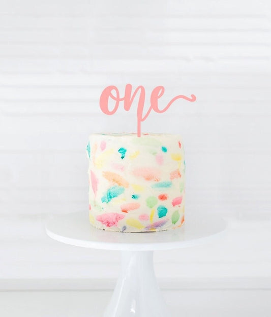 One Cake Topper, 1 year Cake Topper, Milestone Birthday, Anniversary Cake Topper, 1st Birthday Cake Topper, personalized cake topper