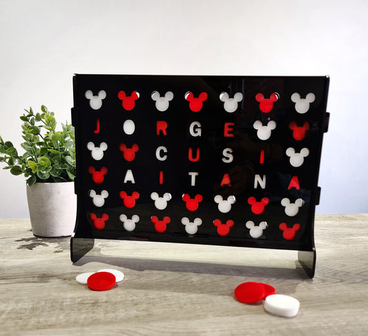 Four in a Row, mickey mouse Four in a Row, personalized gift, Disney gift, Disney game, Gifts for him, Gifts for Her