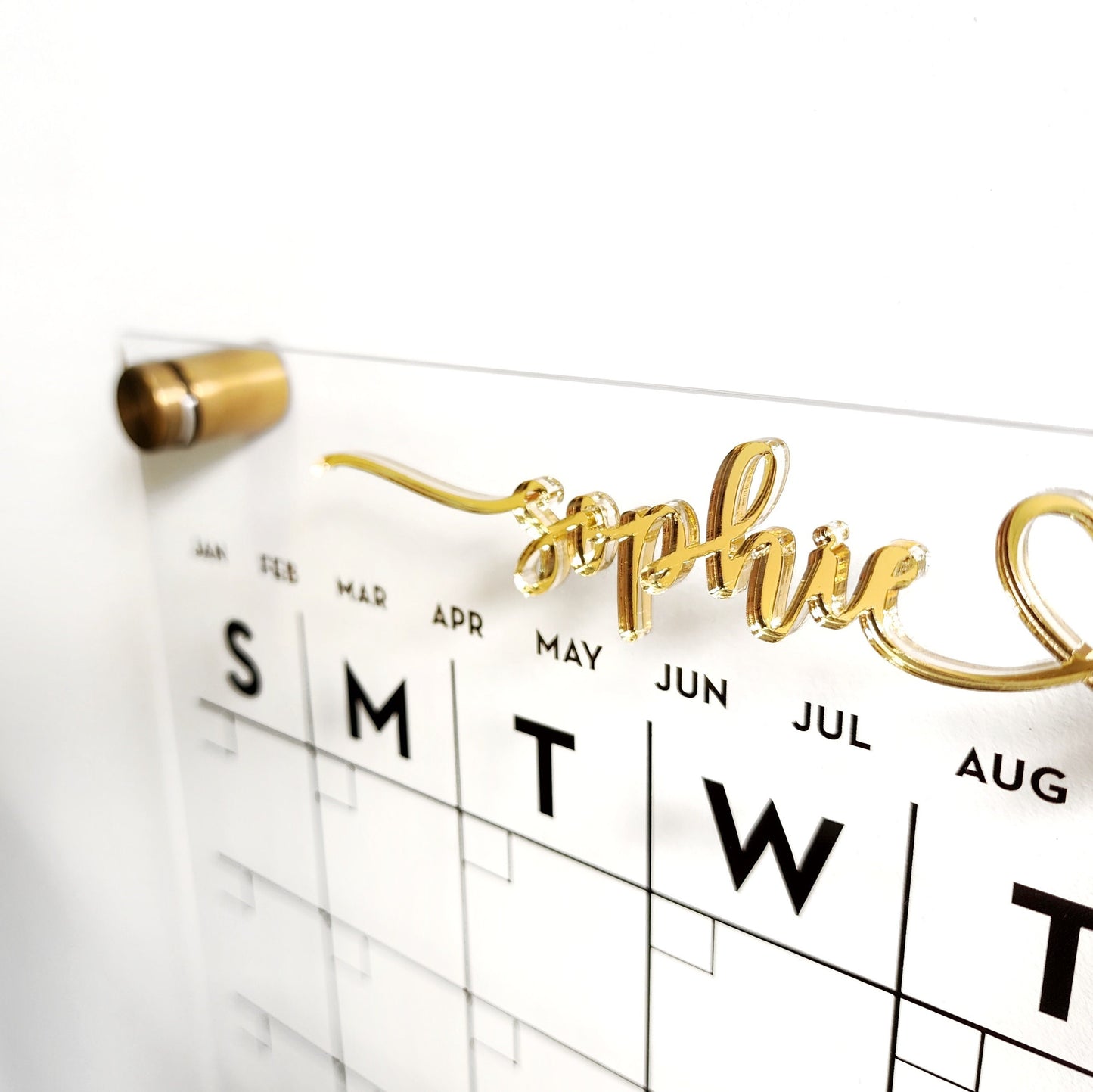 Monthly Acrylic calendar for wall, 2026 Planner, Dry Erase Calendar, Personalized Acrylic calendar, Housewarming gift, Calendar with notes