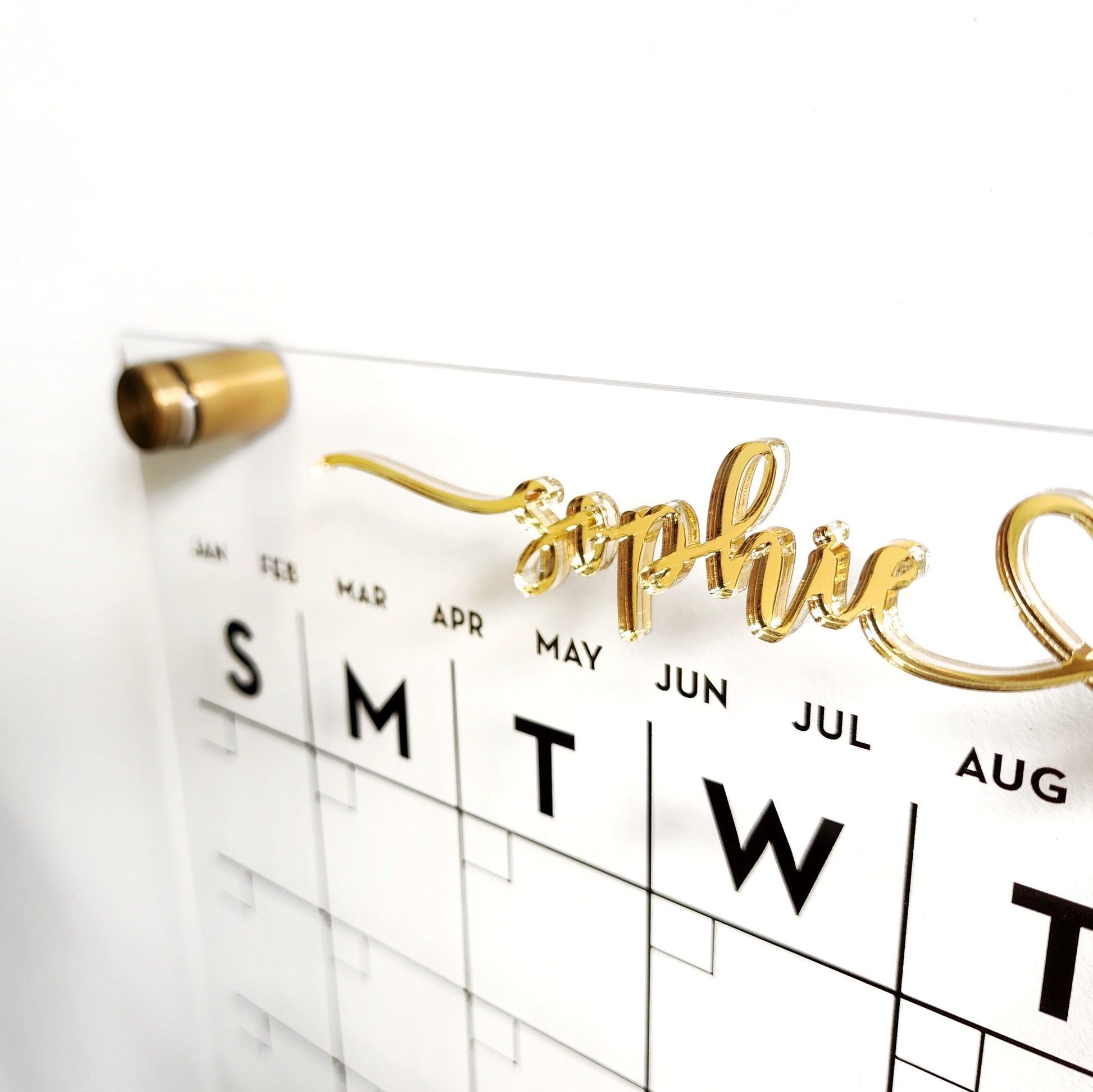 Monthly Acrylic calendar for wall, 2026 Planner, Dry Erase Calendar, Personalized Acrylic calendar, Housewarming gift, Calendar with notes