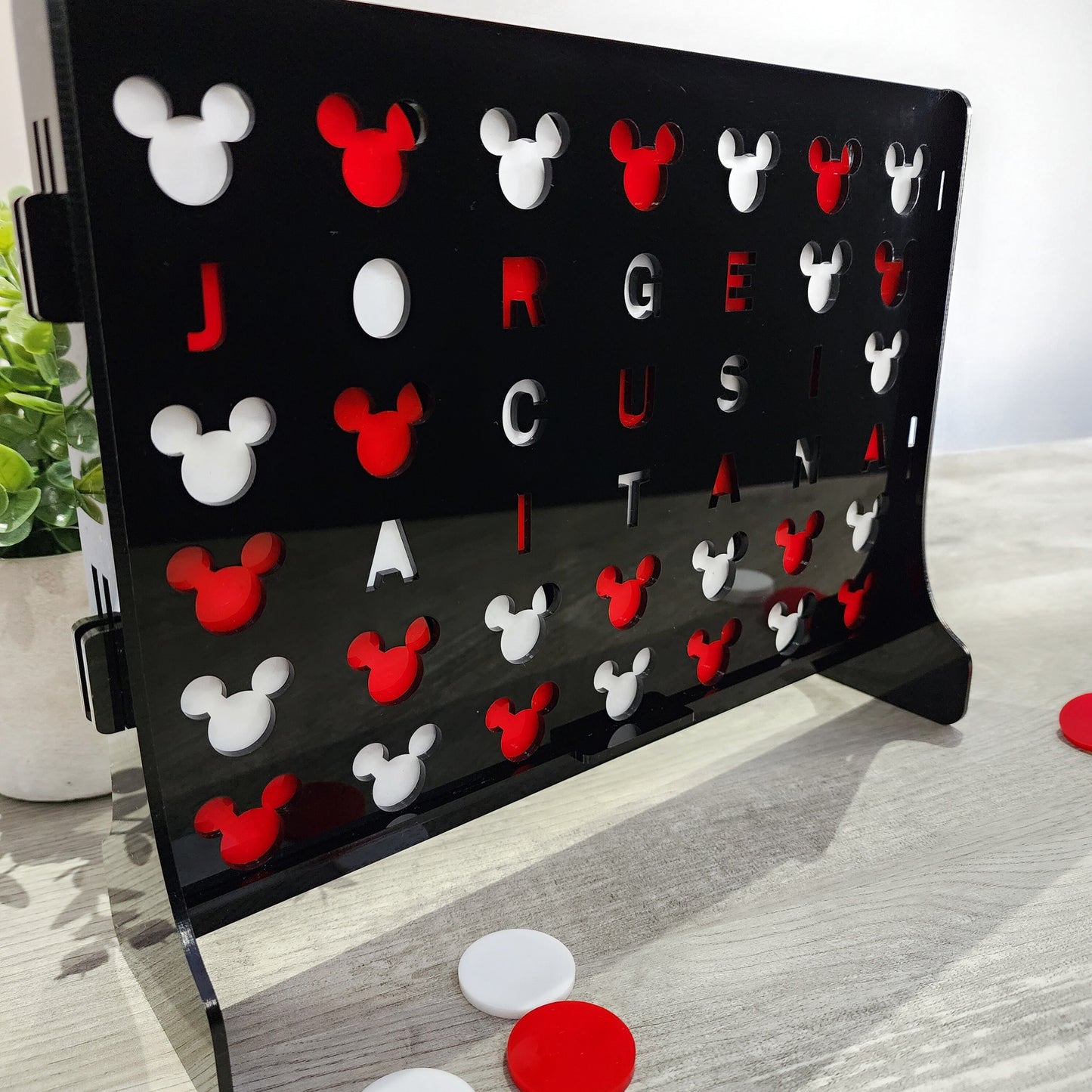 Four in a Row, mickey mouse Four in a Row, personalized gift, Disney gift, Disney game, Gifts for him, Gifts for Her