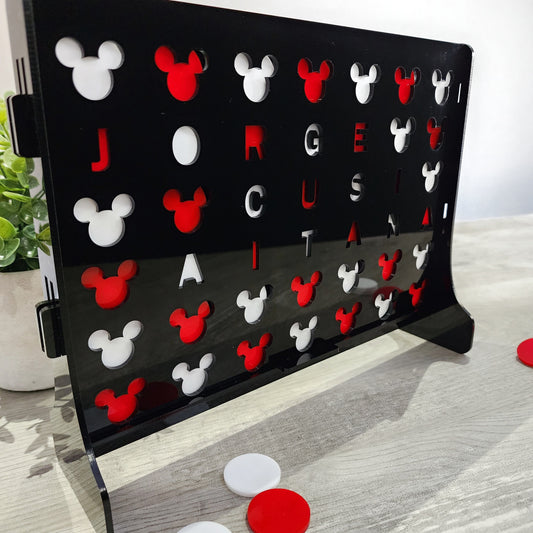Four in a Row, mickey mouse Four in a Row, personalized gift, Disney gift, Disney game, Gifts for him, Gifts for Her