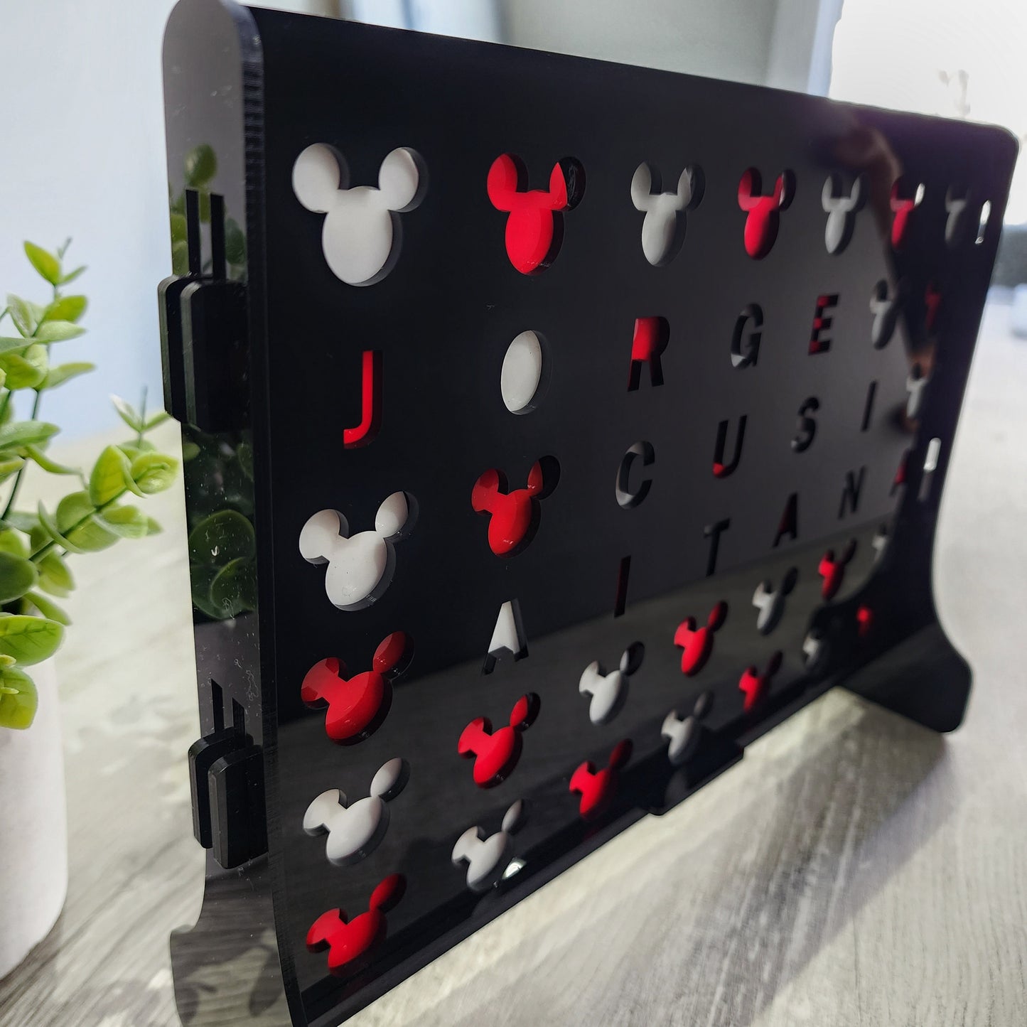 Four in a Row, mickey mouse Four in a Row, personalized gift, Disney gift, Disney game, Gifts for him, Gifts for Her