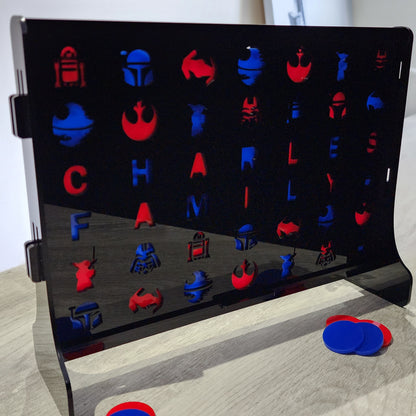 Four in a row, Star Wars game, personalized gift, Star Wars gift, Gifts for him, Gifts for Her, Personalized Board games, Valentines gifts