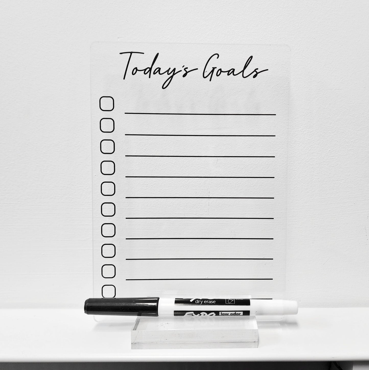 Desk Acrylic Planner, To Do List Planner, Dry Erase Board, Dry Erase Calendar, Custom planner, Acrylic Planner, Desk Calendar, Notes Acrylic