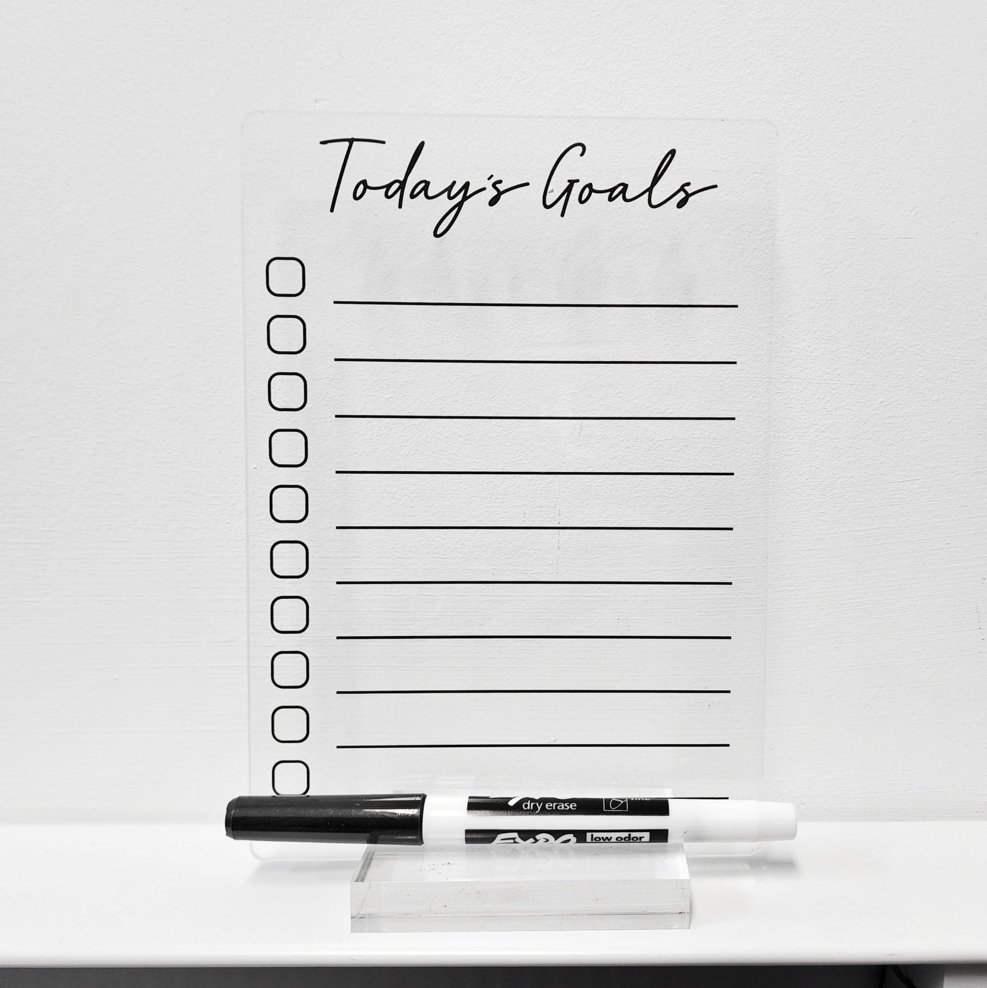 Desk Acrylic Planner, To Do List Planner, Dry Erase Board, Dry Erase Calendar, Custom planner, Acrylic Planner, Desk Calendar, Notes Acrylic