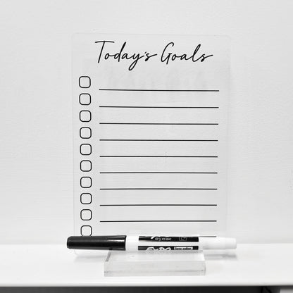 Desk Acrylic Planner, To Do List Planner, Dry Erase Board, Dry Erase Calendar, Custom planner, Acrylic Planner, Desk Calendar, Notes Acrylic
