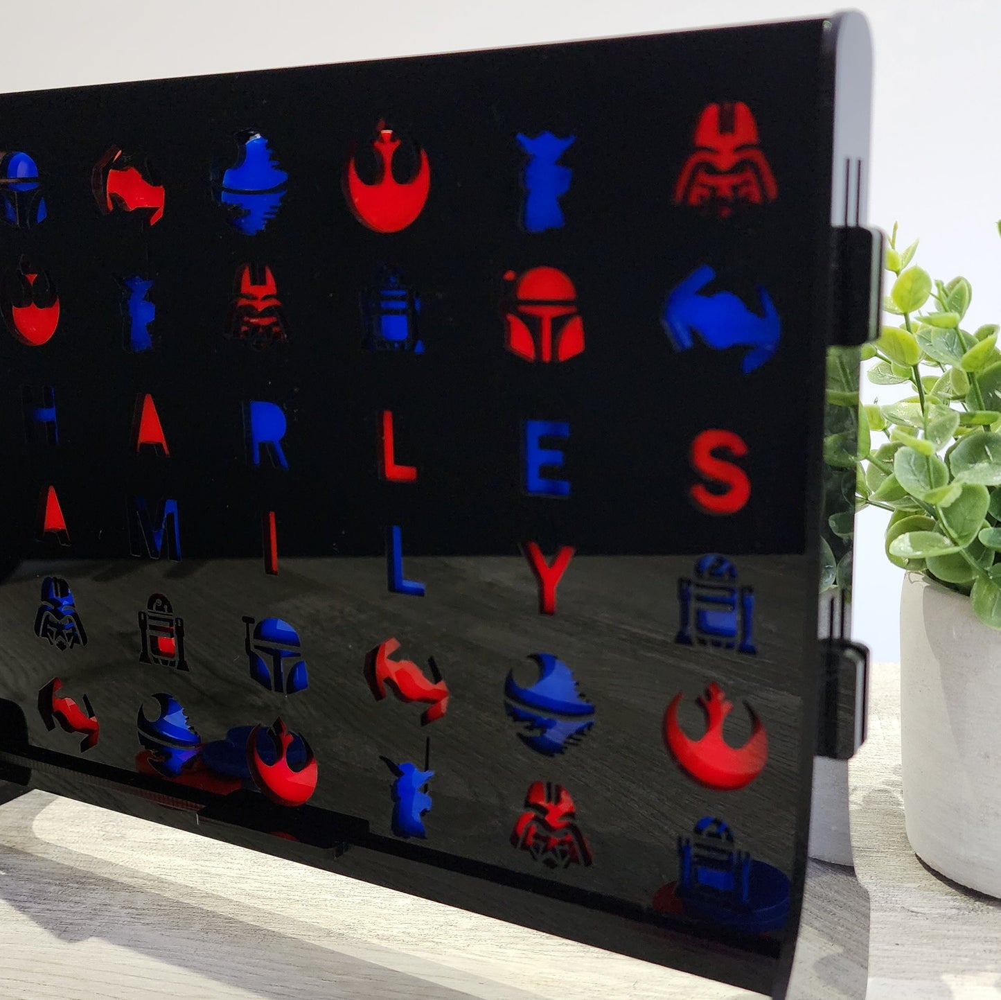 Four in a row, Star Wars game, personalized gift, Star Wars gift, Gifts for him, Gifts for Her, Personalized Board games, Valentines gifts
