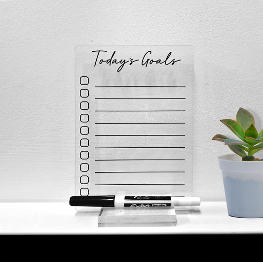 Desk Acrylic Planner, To Do List Planner, Dry Erase Board, Dry Erase Calendar, Custom planner, Acrylic Planner, Desk Calendar, Notes Acrylic