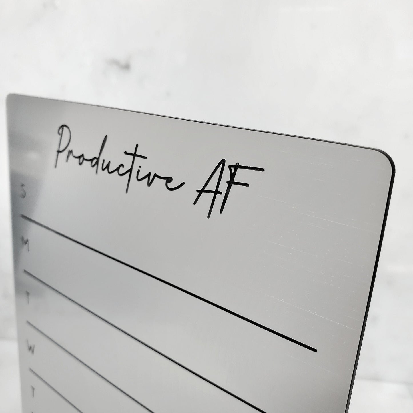 Desk Planner | Fridge Menu Planner | To Do List Board | dry erase board | acrylic board | office decor | housewarming gift | Acrylic Notes