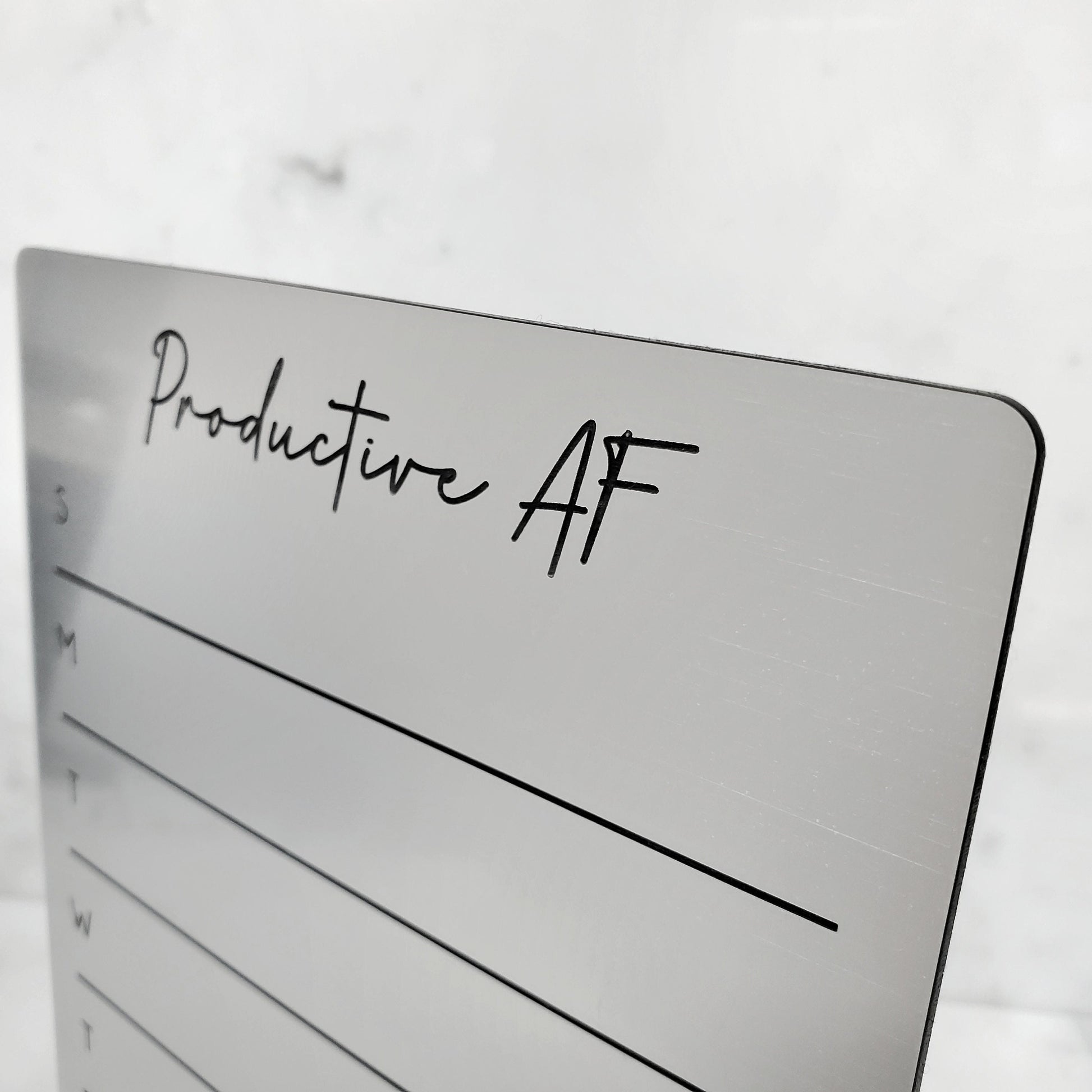 Desk Planner | Fridge Menu Planner | To Do List Board | dry erase board | acrylic board | office decor | housewarming gift | Acrylic Notes