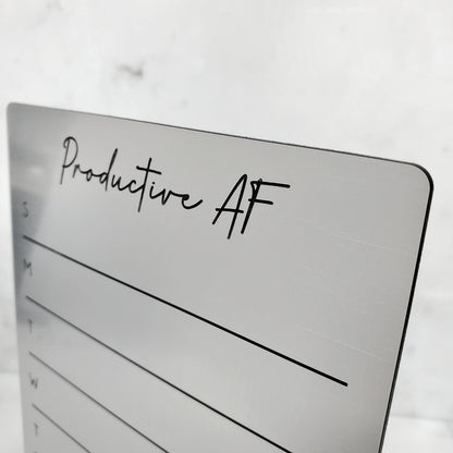 Desk Planner | Fridge Menu Planner | To Do List Board | dry erase board | acrylic board | office decor | housewarming gift | Acrylic Notes