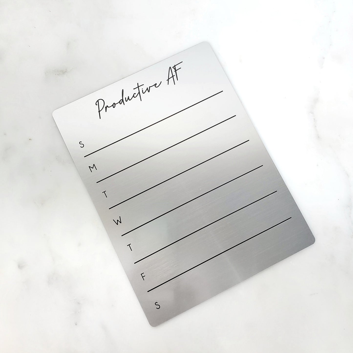 Desk Planner | Fridge Menu Planner | To Do List Board | dry erase board | acrylic board | office decor | housewarming gift | Acrylic Notes