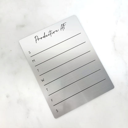Desk Planner | Fridge Menu Planner | To Do List Board | dry erase board | acrylic board | office decor | housewarming gift | Acrylic Notes