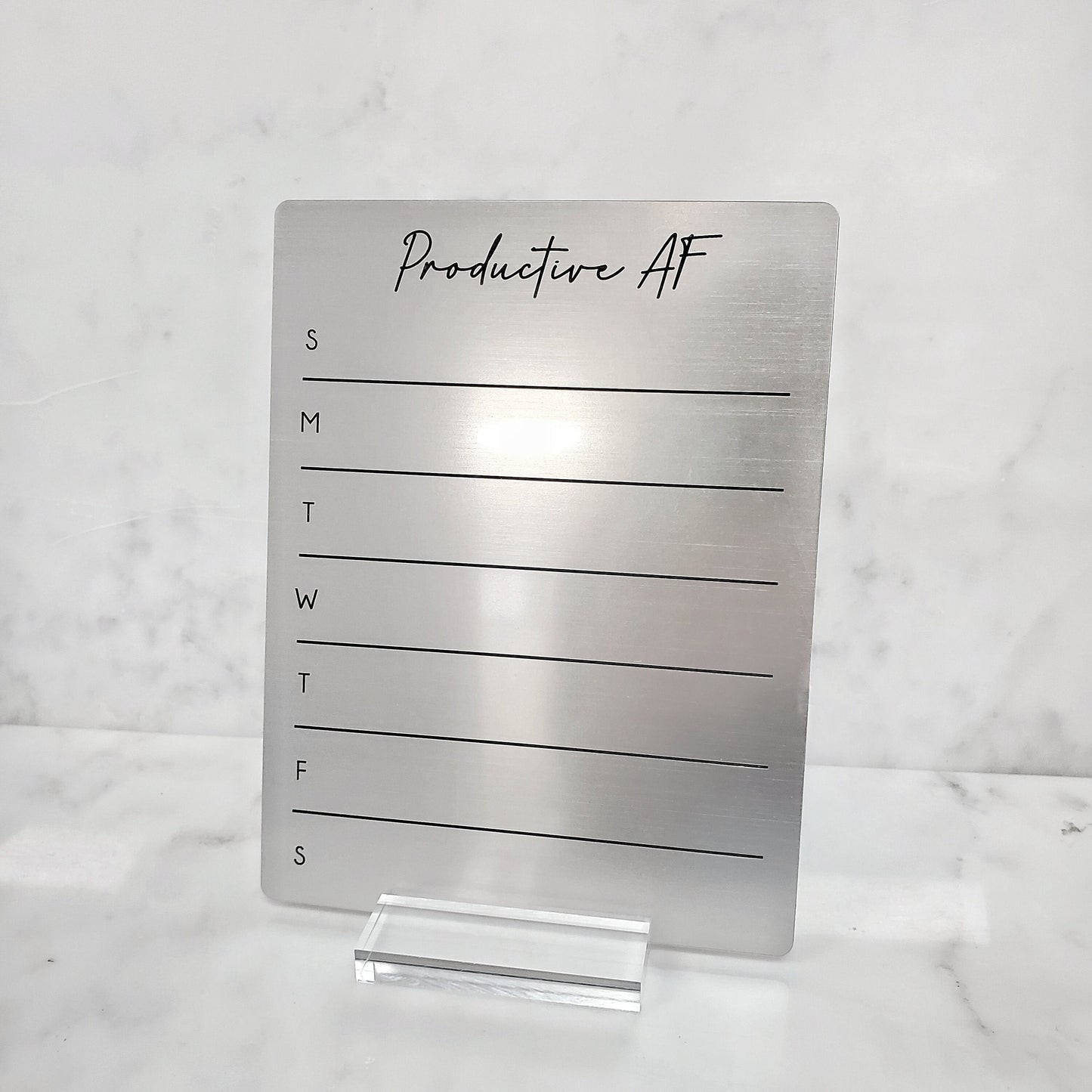 Desk Planner | Fridge Menu Planner | To Do List Board | dry erase board | acrylic board | office decor | housewarming gift | Acrylic Notes