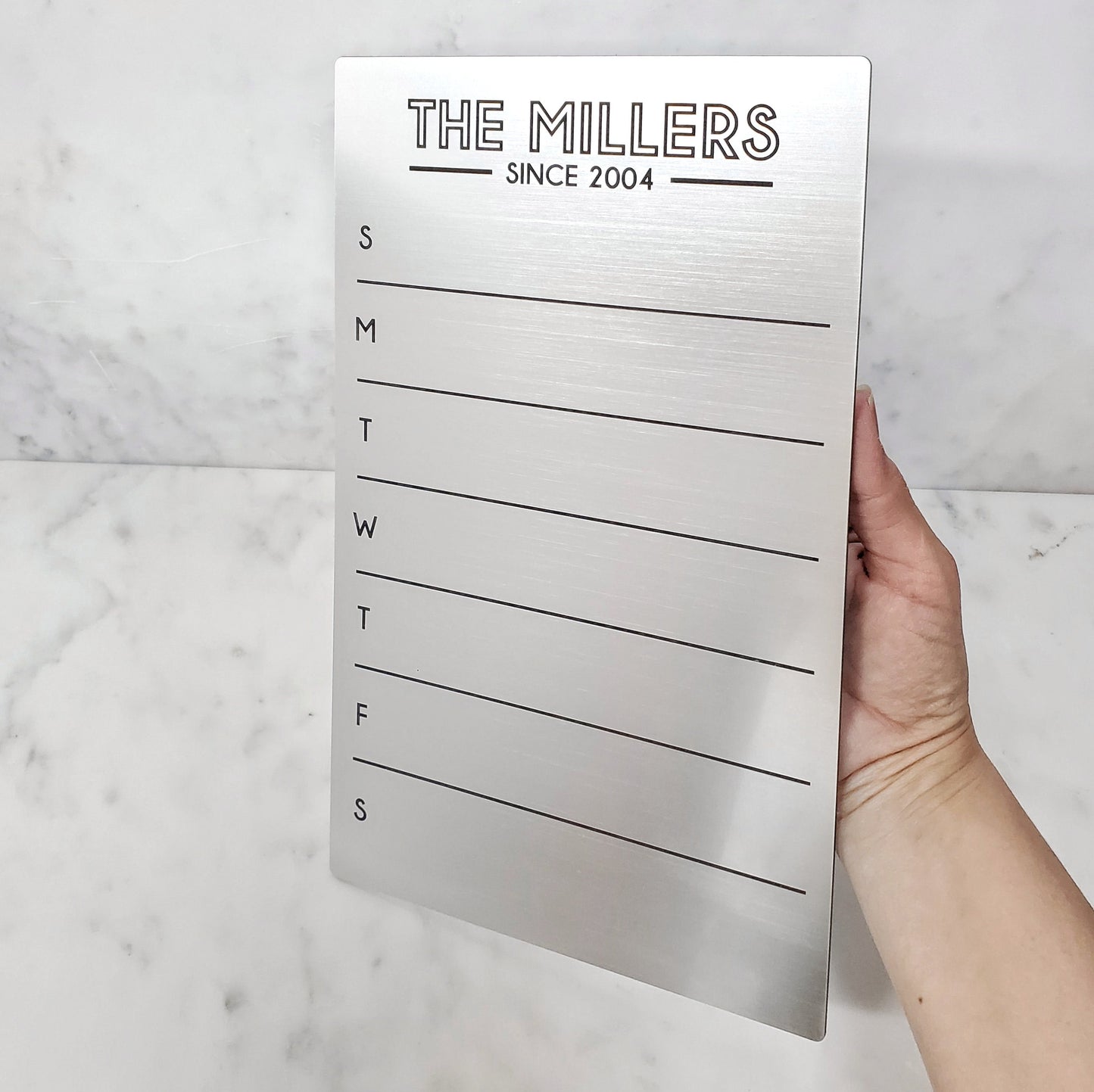 Fridge Planner | Weekly Planner | dry erase board | acrylic board | office decor | housewarming gift | Magnetic Planner | Menu Planner