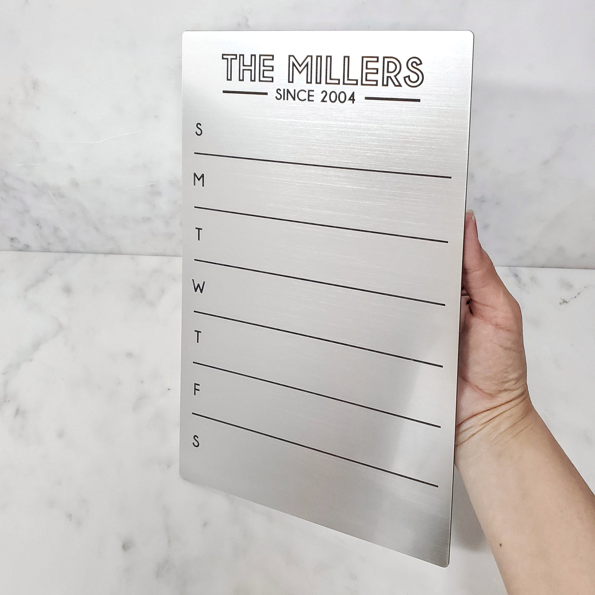 Fridge Planner | Weekly Planner | dry erase board | acrylic board | office decor | housewarming gift | Magnetic Planner | Menu Planner