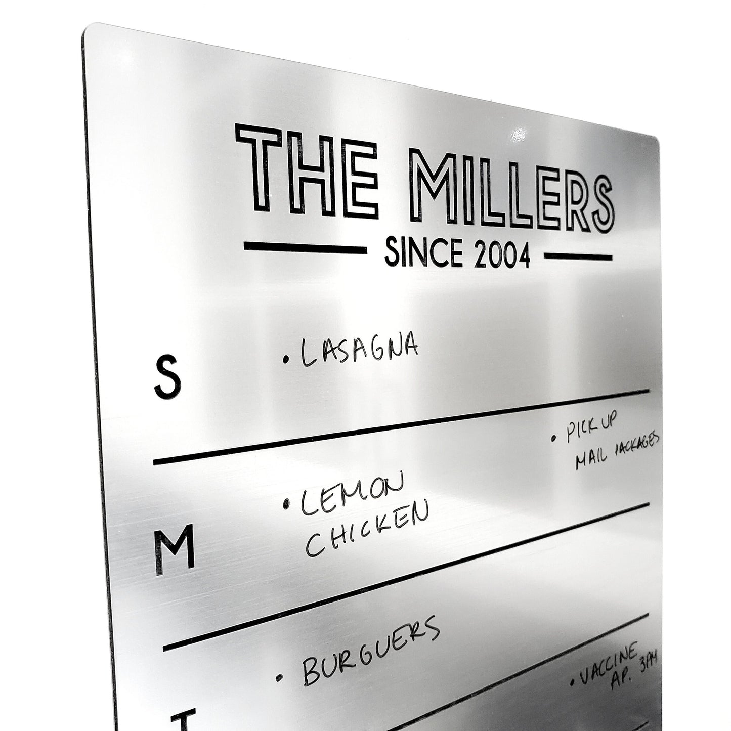 Fridge Planner | Weekly Planner | dry erase board | acrylic board | office decor | housewarming gift | Magnetic Planner | Menu Planner