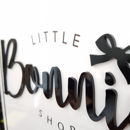 Business Sign - Acrylic Sign - Logo Sign - Small Business Sign - Acrylic plaque - Wall Sign - Store Sign - Boutique Sign
