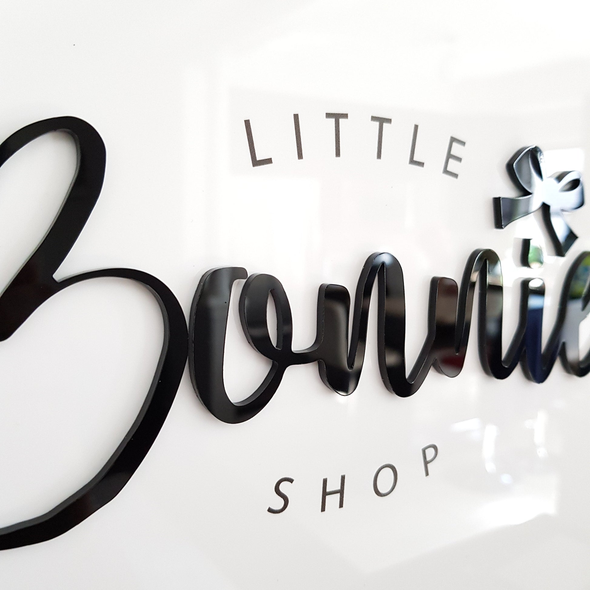 Business Sign - Acrylic Sign - Logo Sign - Small Business Sign - Acrylic plaque - Wall Sign - Store Sign - Boutique Sign