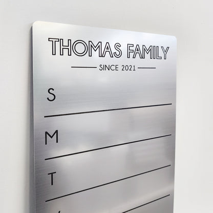 Fridge Planner | Weekly Planner | dry erase board | acrylic board | office decor | housewarming gift | Magnetic Planner | Menu Planner