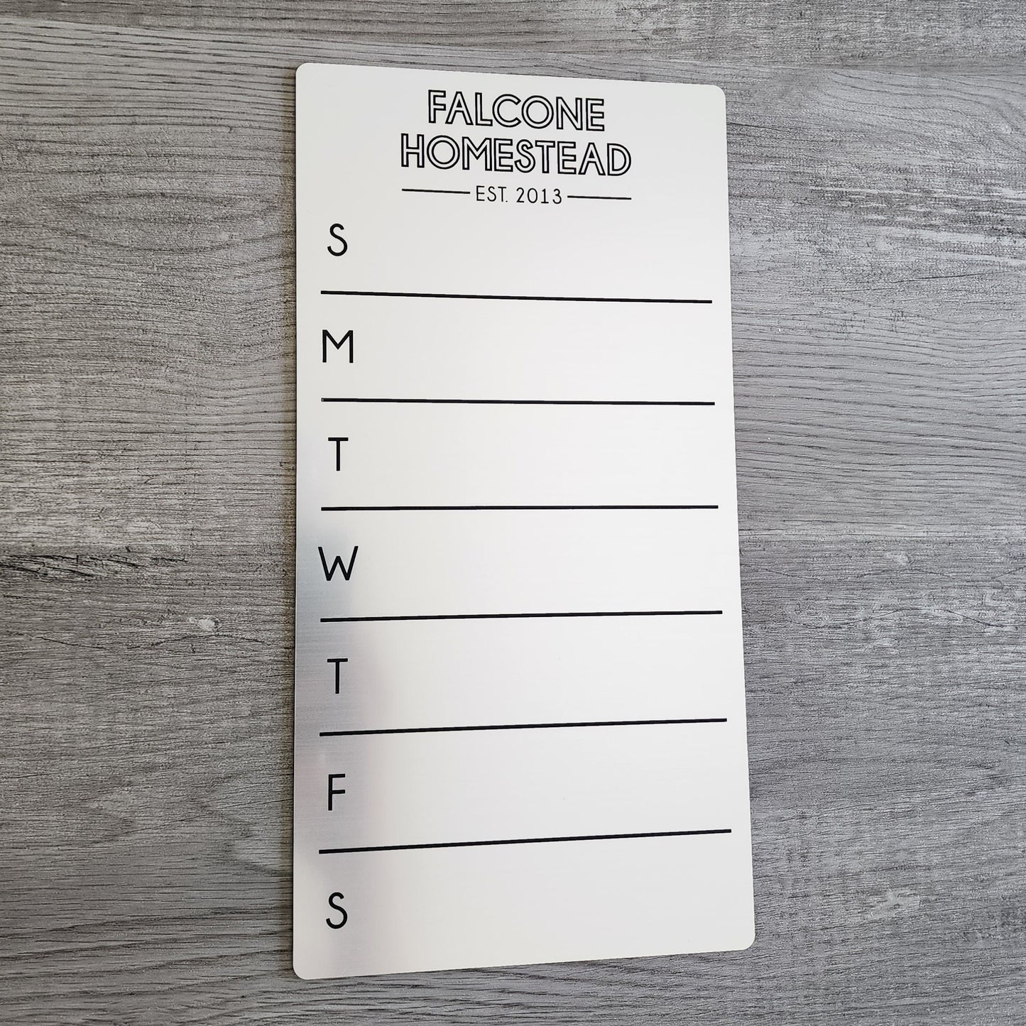 Fridge Planner | Weekly Planner | dry erase board | acrylic board | office decor | housewarming gift | Magnetic Planner | Menu Planner
