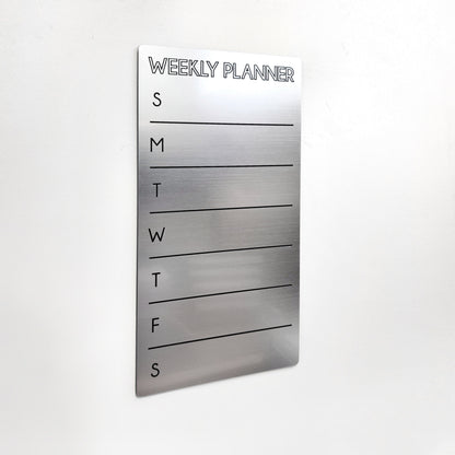 Fridge Planner | Weekly Planner | dry erase board | acrylic board | office decor | housewarming gift | Magnetic Planner | Menu Planner