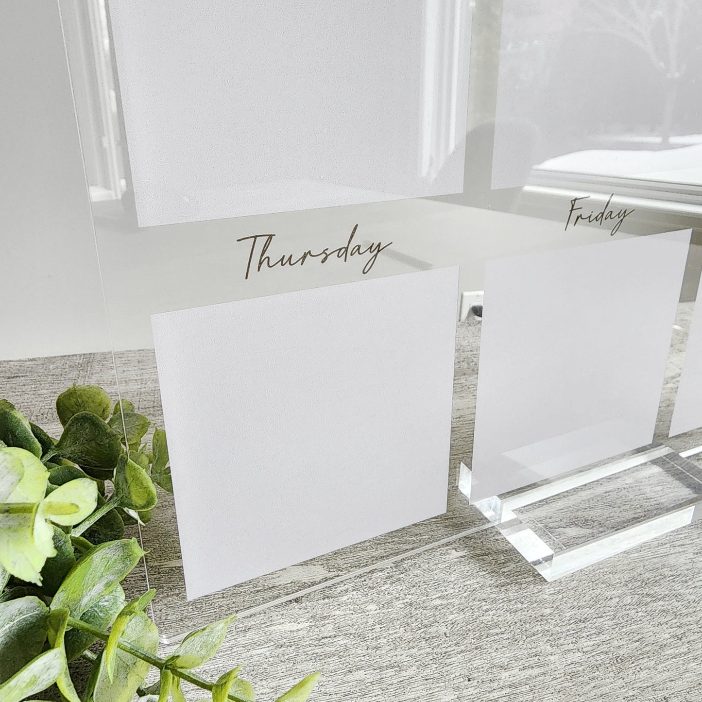 Desk weekly Planner, acrylic Planner, Dry Erase Board, Dry Erase Calendar, Custom planner, Acrylic Planner, Desk Calendar, weekly planner