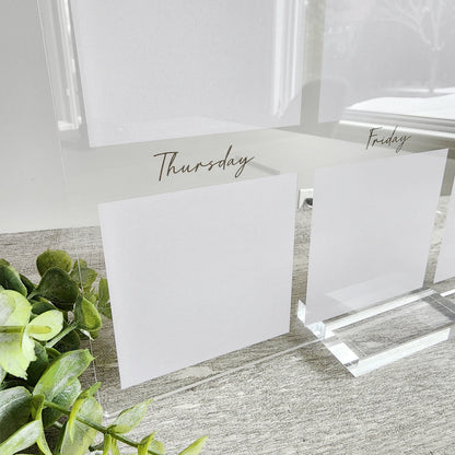 Desk weekly Planner, acrylic Planner, Dry Erase Board, Dry Erase Calendar, Custom planner, Acrylic Planner, Desk Calendar, weekly planner