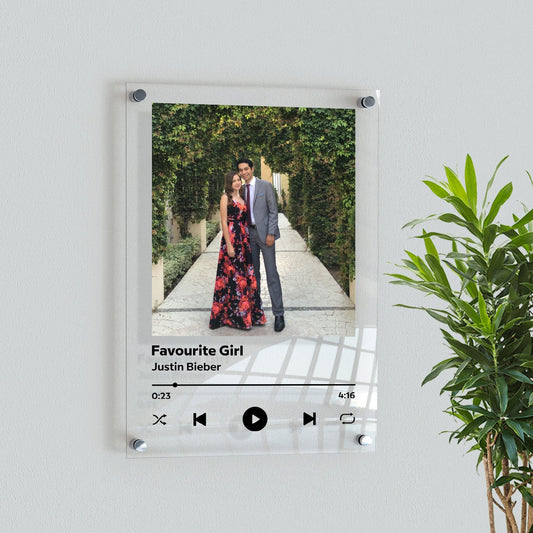 Music plaque Wall | Personalized Plaque | Photo plaque | Music Photo Frame | Valentines gift | anniversary gift | Customized song plaque
