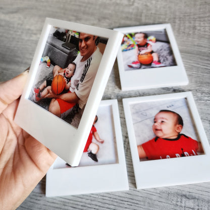 Photo Magnets 2x2.5" | Anniversary Gift | Personalized Photo Magnets | Polaroid Magnets | Pet Family & Moments Magnets