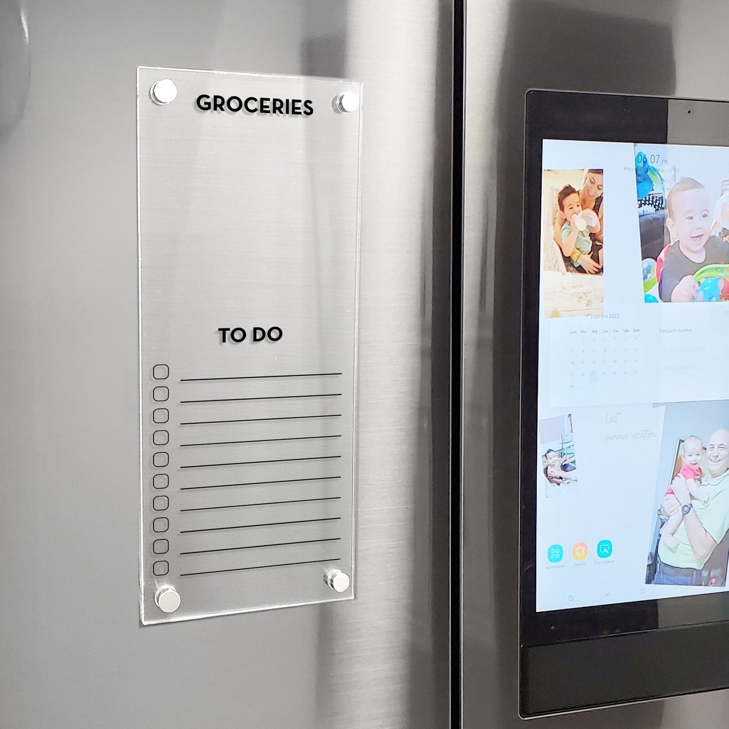 Fridge Planner | To Do List Erase Board | dry erase board | acrylic calendar | office decor | house gift | Acrylic Notes | Desk Planner