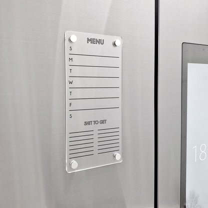 Fridge Planner | To Do List Erase Board | dry erase board | acrylic calendar | office decor | house gift | Acrylic Notes | Desk Planner