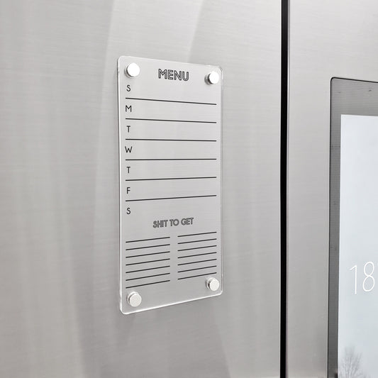 Fridge Planner | To Do List Erase Board | dry erase board | acrylic calendar | office decor | house gift | Acrylic Notes | Desk Planner
