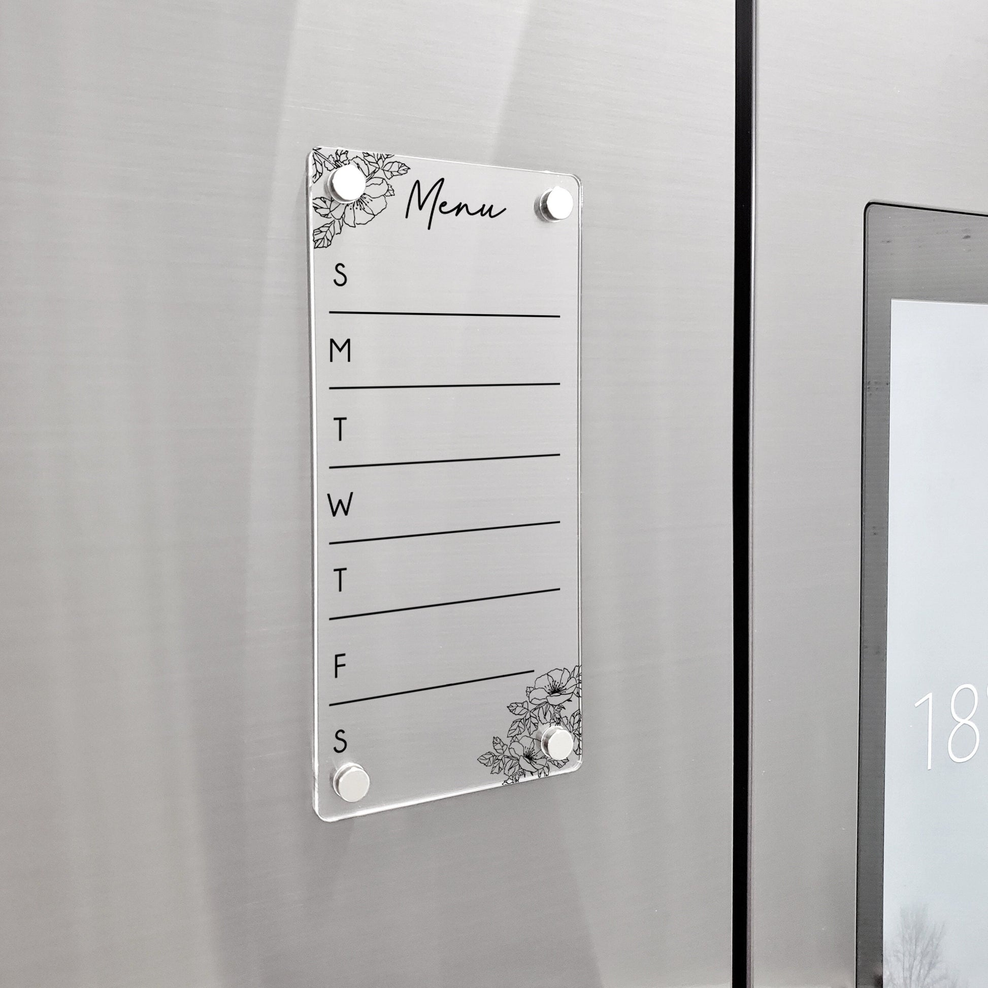 Fridge Planner | To Do List Erase Board | dry erase board | acrylic calendar | office decor | house gift | Acrylic Notes | Desk Planner