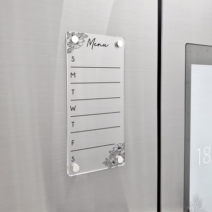 Fridge Planner | To Do List Erase Board | dry erase board | acrylic calendar | office decor | house gift | Acrylic Notes | Desk Planner