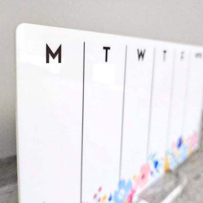 Desk Planner | Weekly Erase Board | dry erase board | Acrylic Planner | office decor | house gift | Acrylic Notes | Desktop Planner